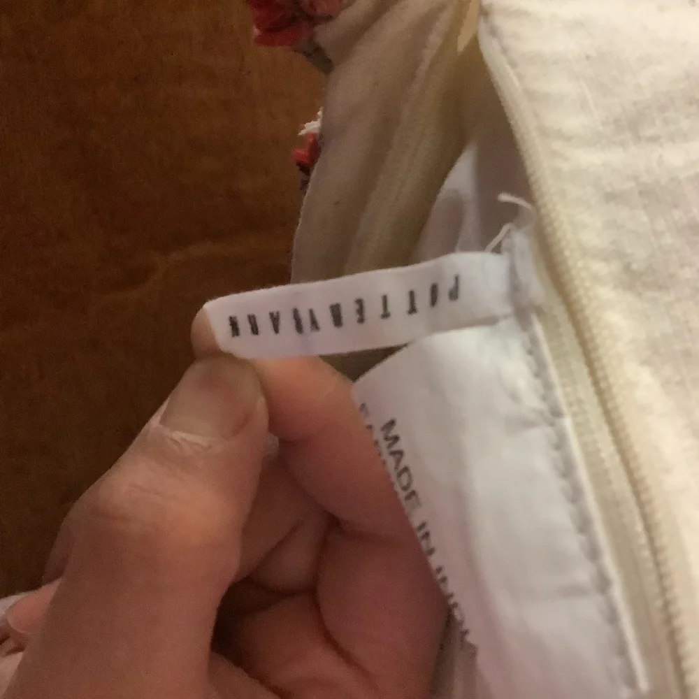 Pottery Barn Plaid Family Holiday Pillow